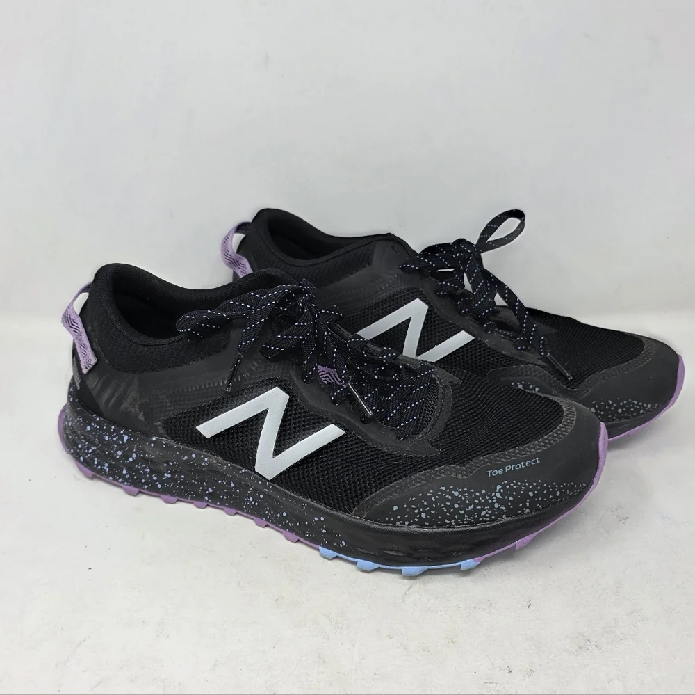 New Balance Tarisk1 Black and Purple Athletic Shoes Women's Size 11